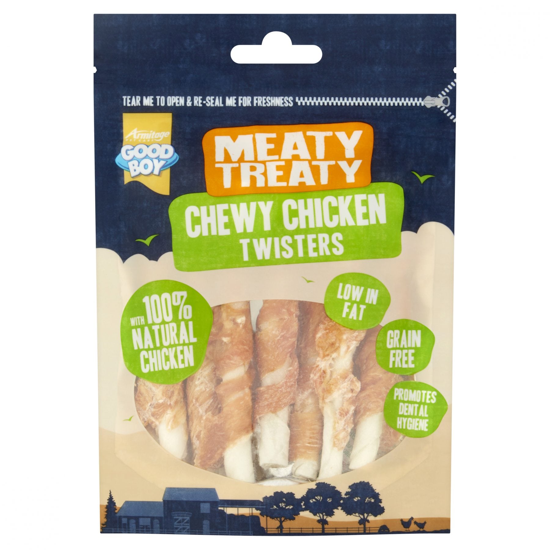 Good Boy Meaty Treaty Chewy Chicken Twisters Dog Treats 70g Where To