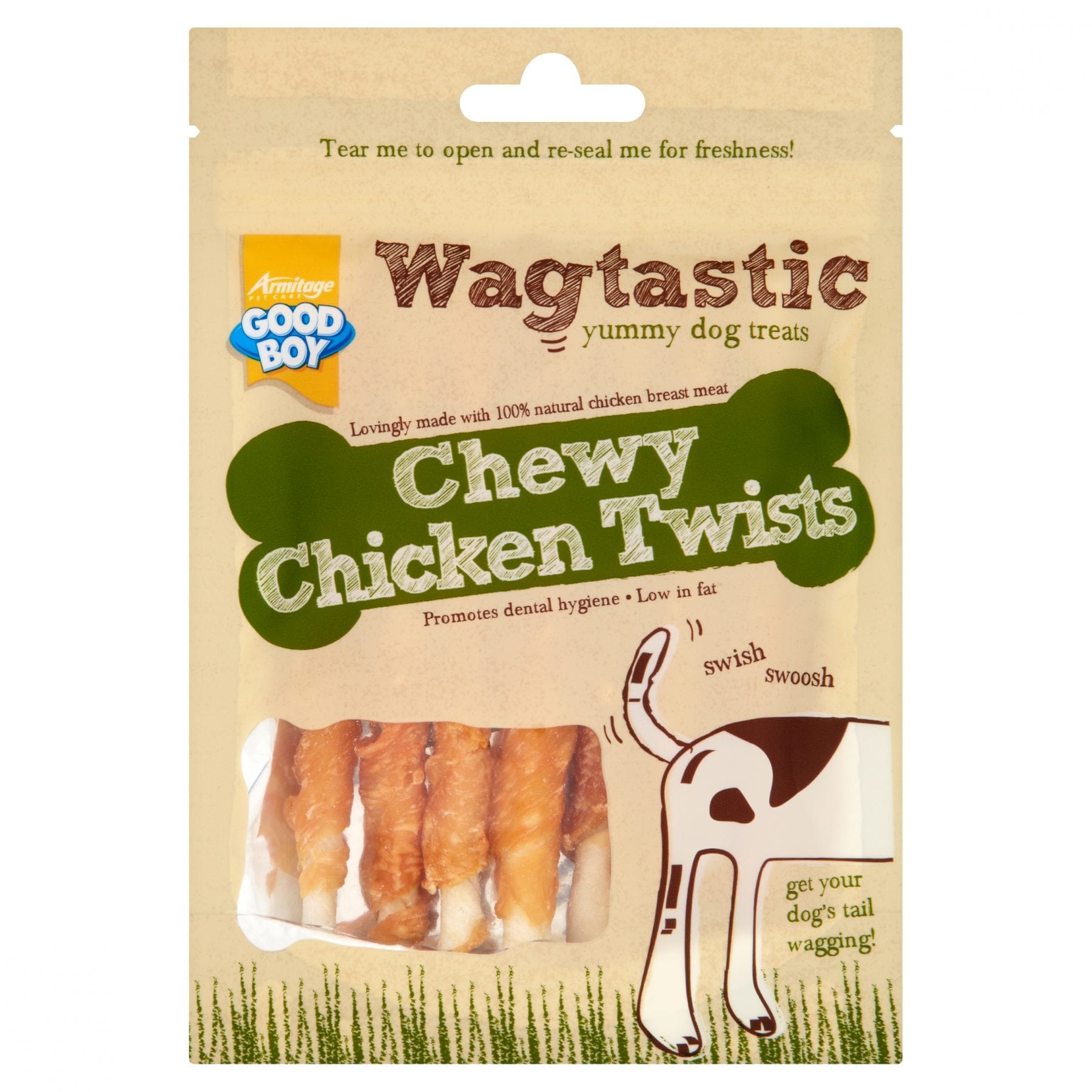 Good Boy Wagtastic Chewy Chicken Twisters Dog Treats 70g - Where To ...